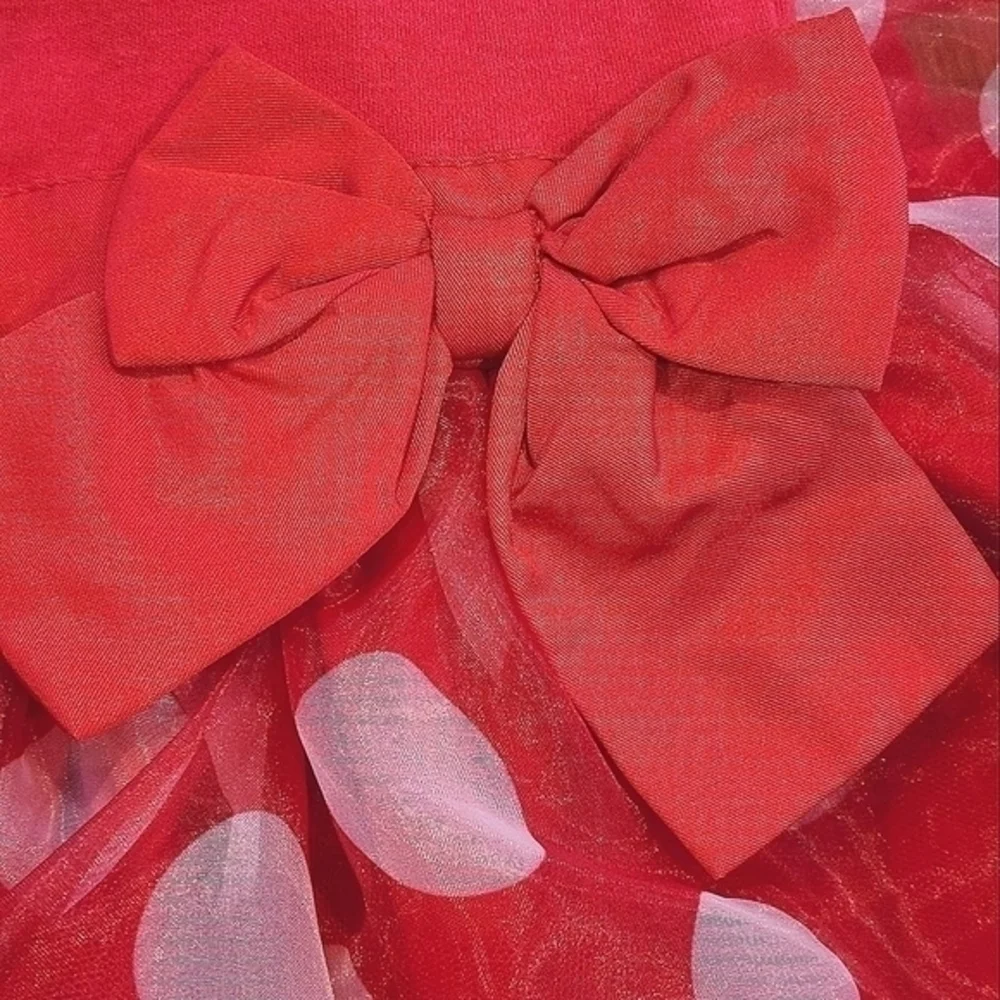 Disney Baby‎ Girls 12-18 Month Red Polka Dot Dress